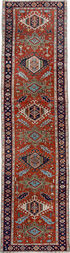 Antique Karaje Runner Rug (3' x 12')